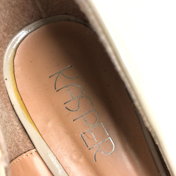 Kasper Peep Toe Heels Shoes Size 9 Women Beige - Picture 3 of 8